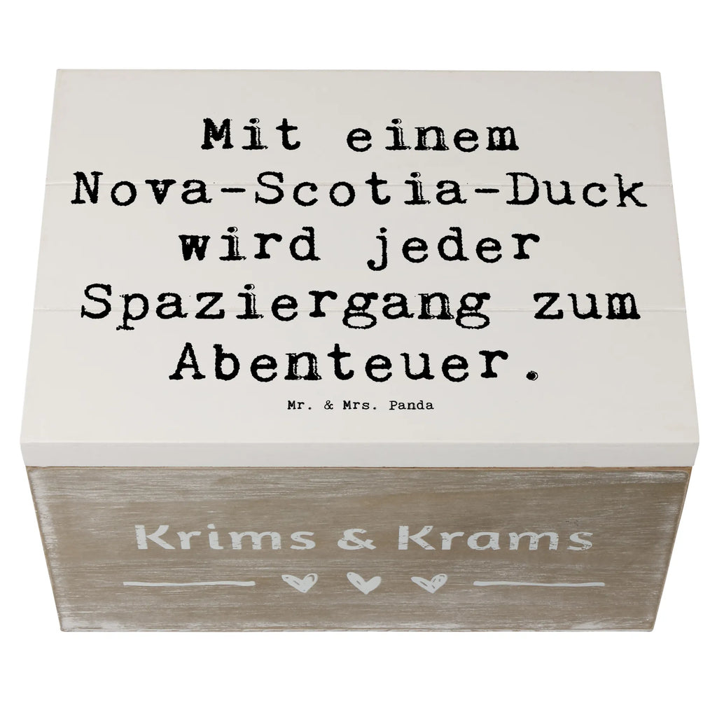 Holzkiste Spruch Nova Scotia Duck Abenteuer Dekokiste, Geschenkbox, Aufbewahrungsbox, Geschenkdose, XXL, Schatzkiste, Truhe, Erinnerungsbox, Holzkiste, Schatulle, Erinnerungskiste, Kiste, Hund, Hunderasse, Rassehund, Hundebesitzer, Geschenk, Tierfreund, Schenken, Welpe