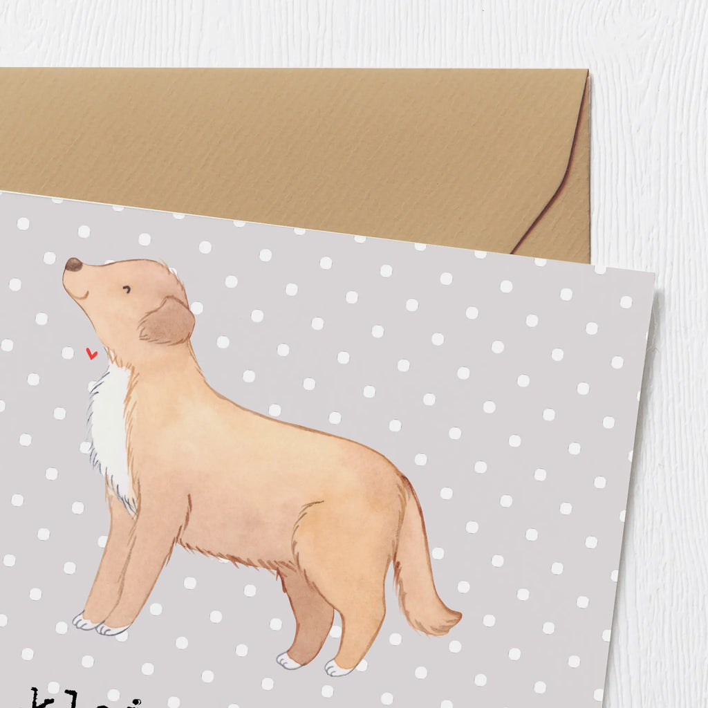 Deluxe Karte Nova Scotia Duck Herz Hochwertige Klappkarte, Klappkarte, Geburtstagskarte, Grußkarte, Hochwertige Grußkarte, Karte, Einladungskarte, Hochzeitskarte, Glückwunschkarte, Hund, Hunderasse, Rassehund, Hundebesitzer, Geschenk, Tierfreund, Schenken, Welpe