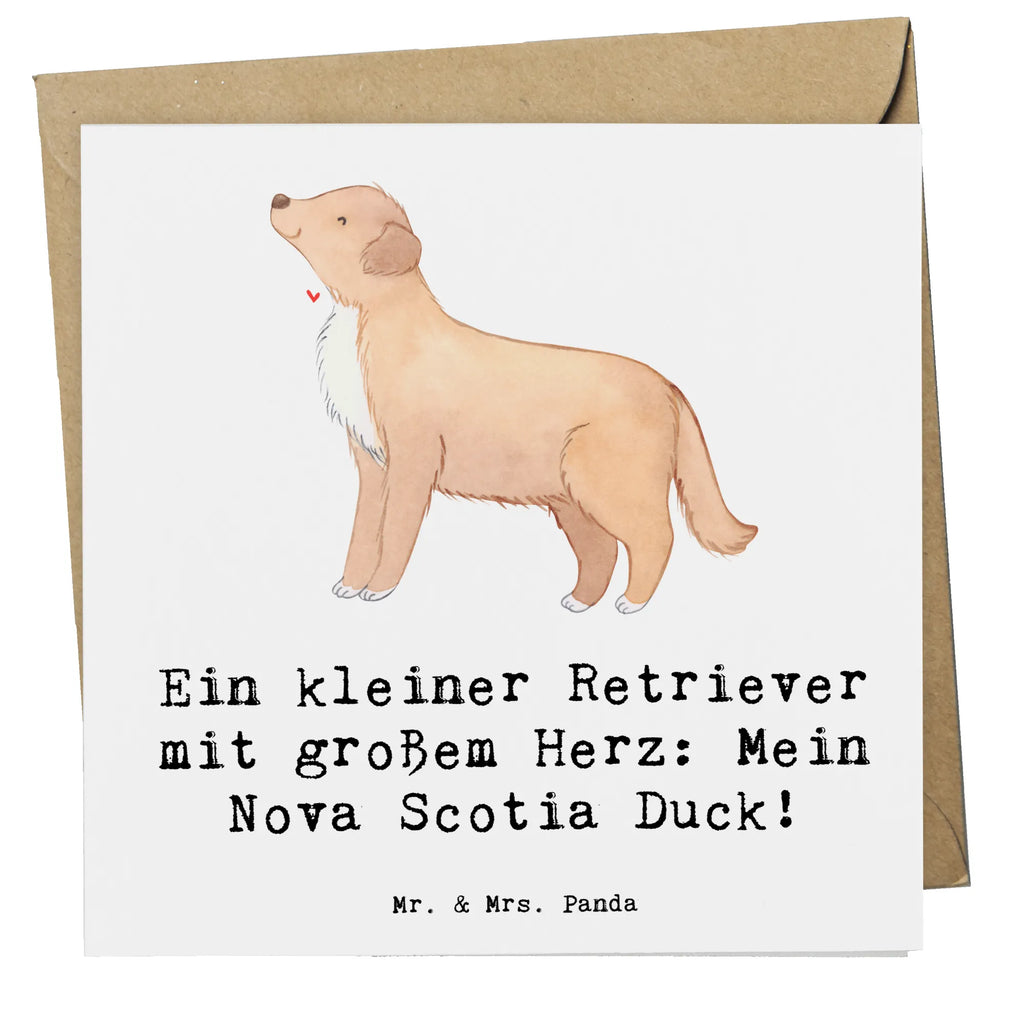 Deluxe Karte Nova Scotia Duck Herz Hochwertige Klappkarte, Klappkarte, Geburtstagskarte, Grußkarte, Hochwertige Grußkarte, Karte, Einladungskarte, Hochzeitskarte, Glückwunschkarte, Hund, Hunderasse, Rassehund, Hundebesitzer, Geschenk, Tierfreund, Schenken, Welpe