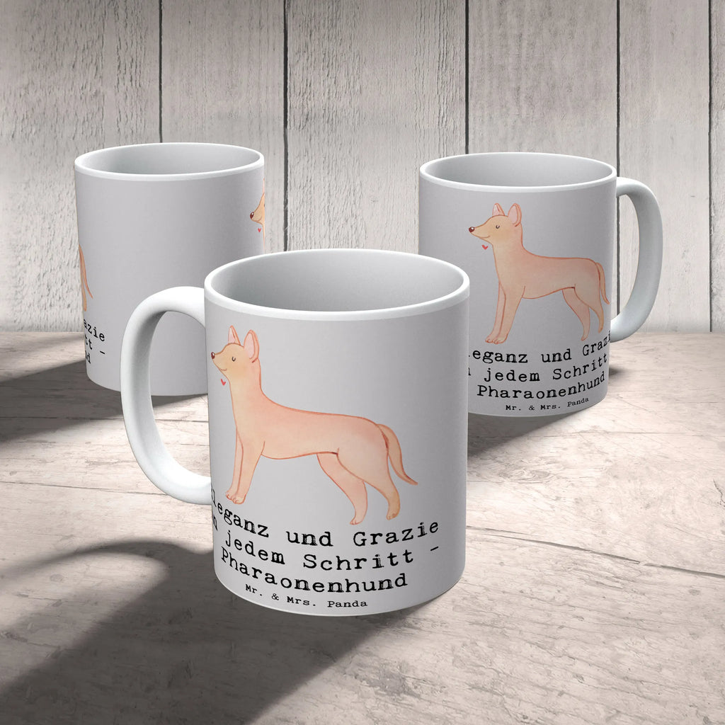 Mug Eleganz und Grazie in jedem Schritt - Pharaonenhund Tasse mit Zitaten, Geschenktasse, Bürotasse, Tasse mit Motiven, Kaffeetasse, Teetasse, Tasse, Keramiktasse, Porzellantasse, Hund, Hunderasse, Rassehund, Hundebesitzer, Geschenk, Tierfreund, Schenken, Welpe