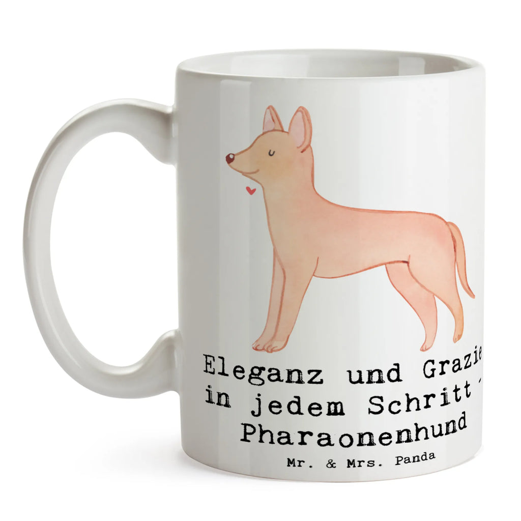 Mug Eleganz und Grazie in jedem Schritt - Pharaonenhund Tasse mit Zitaten, Geschenktasse, Bürotasse, Tasse mit Motiven, Kaffeetasse, Teetasse, Tasse, Keramiktasse, Porzellantasse, Hund, Hunderasse, Rassehund, Hundebesitzer, Geschenk, Tierfreund, Schenken, Welpe