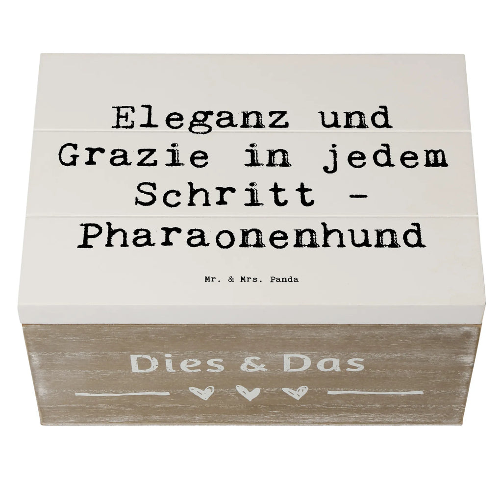 Holzkiste Spruch Eleganter Pharaonenhund Geschenkdose, XXL, Truhe, Schatzkiste, Kiste, Schatulle, Geschenkbox, Dekokiste, Erinnerungsbox, Erinnerungskiste, Aufbewahrungsbox, Holzkiste, Hund, Hunderasse, Rassehund, Hundebesitzer, Geschenk, Tierfreund, Schenken, Welpe