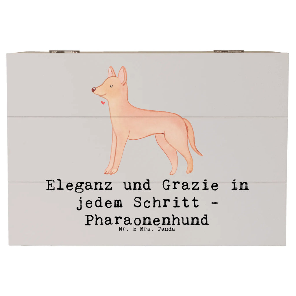 Holzkiste Eleganter Pharaonenhund Erinnerungsbox, Aufbewahrungsbox, Dekokiste, Kiste, Schatulle, Truhe, Holzkiste, XXL, Erinnerungskiste, Geschenkdose, Schatzkiste, Geschenkbox, Hund, Hunderasse, Rassehund, Hundebesitzer, Geschenk, Tierfreund, Schenken, Welpe