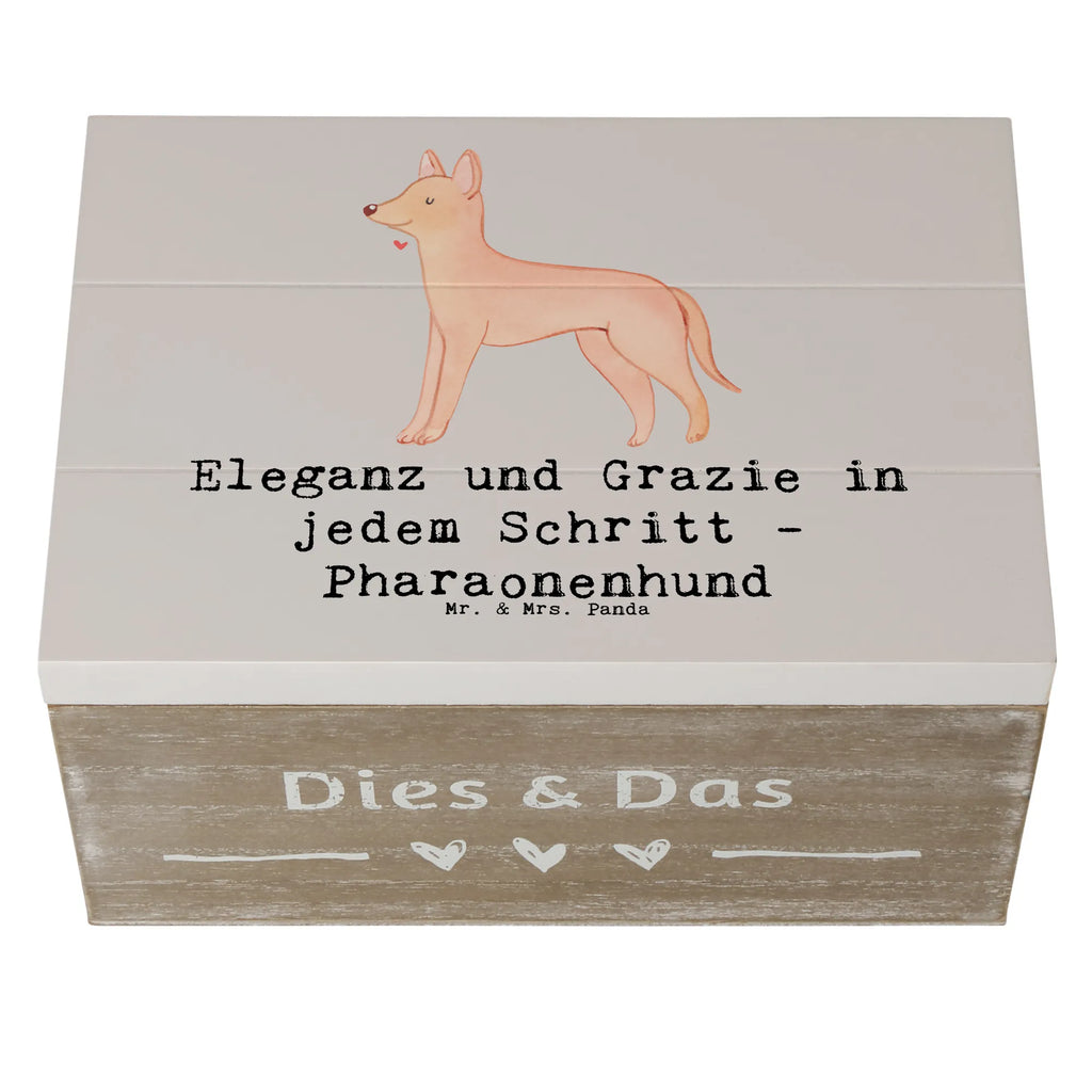 Holzkiste Eleganter Pharaonenhund Erinnerungsbox, Aufbewahrungsbox, Dekokiste, Kiste, Schatulle, Truhe, Holzkiste, XXL, Erinnerungskiste, Geschenkdose, Schatzkiste, Geschenkbox, Hund, Hunderasse, Rassehund, Hundebesitzer, Geschenk, Tierfreund, Schenken, Welpe