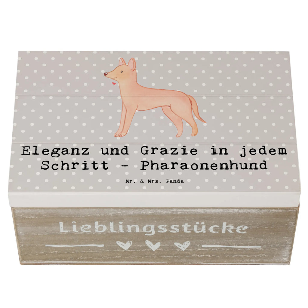 Holzkiste Eleganter Pharaonenhund Erinnerungsbox, Aufbewahrungsbox, Dekokiste, Kiste, Schatulle, Truhe, Holzkiste, XXL, Erinnerungskiste, Geschenkdose, Schatzkiste, Geschenkbox, Hund, Hunderasse, Rassehund, Hundebesitzer, Geschenk, Tierfreund, Schenken, Welpe