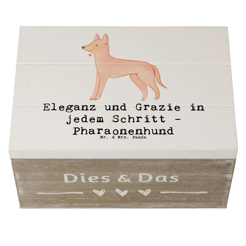 Holzkiste Eleganter Pharaonenhund Erinnerungsbox, Aufbewahrungsbox, Dekokiste, Kiste, Schatulle, Truhe, Holzkiste, XXL, Erinnerungskiste, Geschenkdose, Schatzkiste, Geschenkbox, Hund, Hunderasse, Rassehund, Hundebesitzer, Geschenk, Tierfreund, Schenken, Welpe
