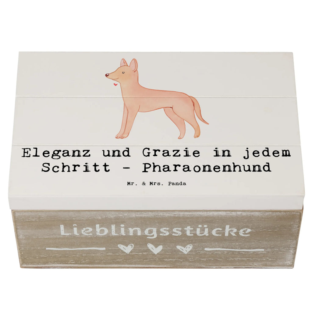 Holzkiste Eleganter Pharaonenhund Erinnerungsbox, Aufbewahrungsbox, Dekokiste, Kiste, Schatulle, Truhe, Holzkiste, XXL, Erinnerungskiste, Geschenkdose, Schatzkiste, Geschenkbox, Hund, Hunderasse, Rassehund, Hundebesitzer, Geschenk, Tierfreund, Schenken, Welpe