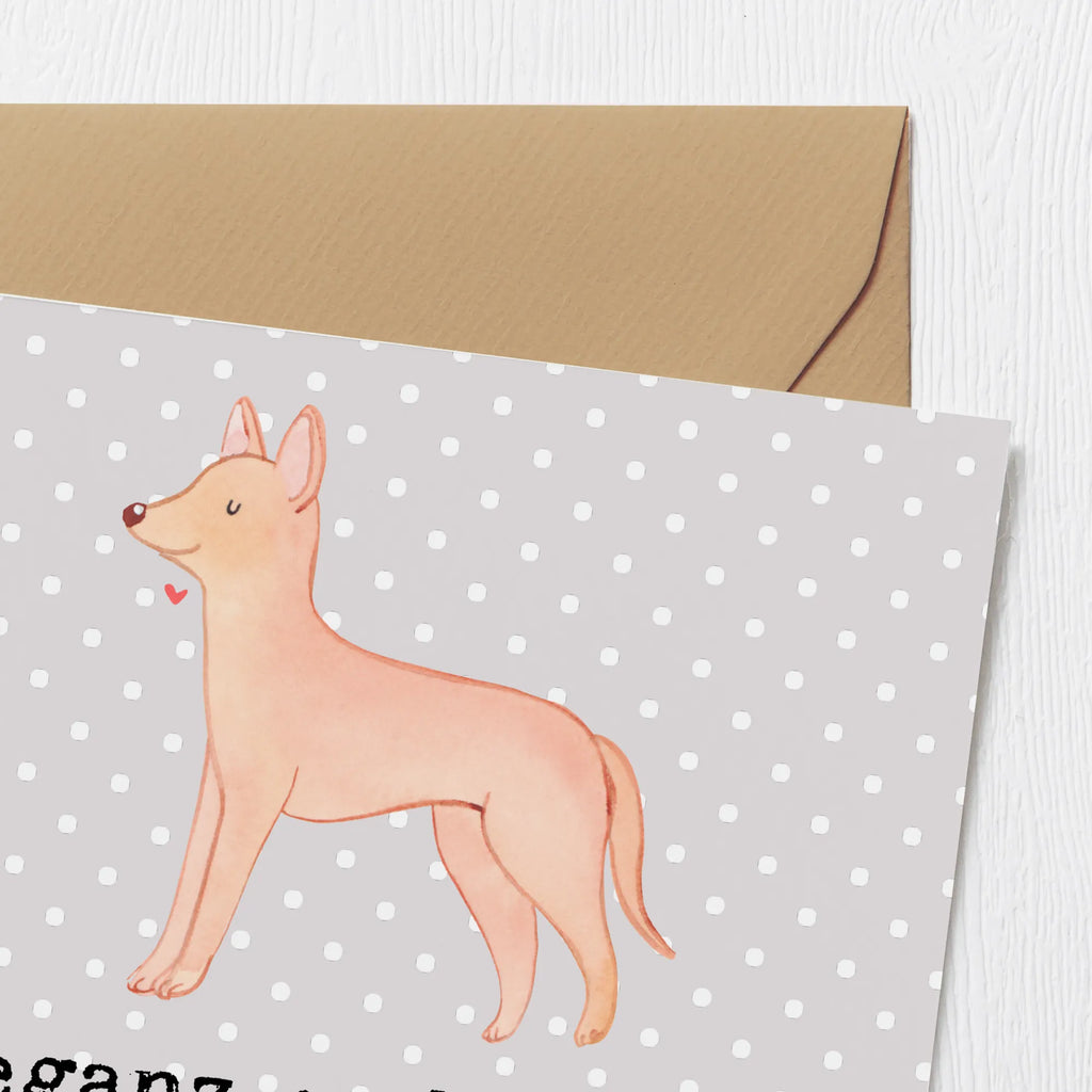 Deluxe Card Eleganz und Grazie in jedem Schritt - Pharaonenhund Glückwunschkarte, Hochwertige Grußkarte, Karte, Einladungskarte, Hochwertige Klappkarte, Geburtstagskarte, Grußkarte, Klappkarte, Hochzeitskarte, Hund, Hunderasse, Rassehund, Hundebesitzer, Geschenk, Tierfreund, Schenken, Welpe