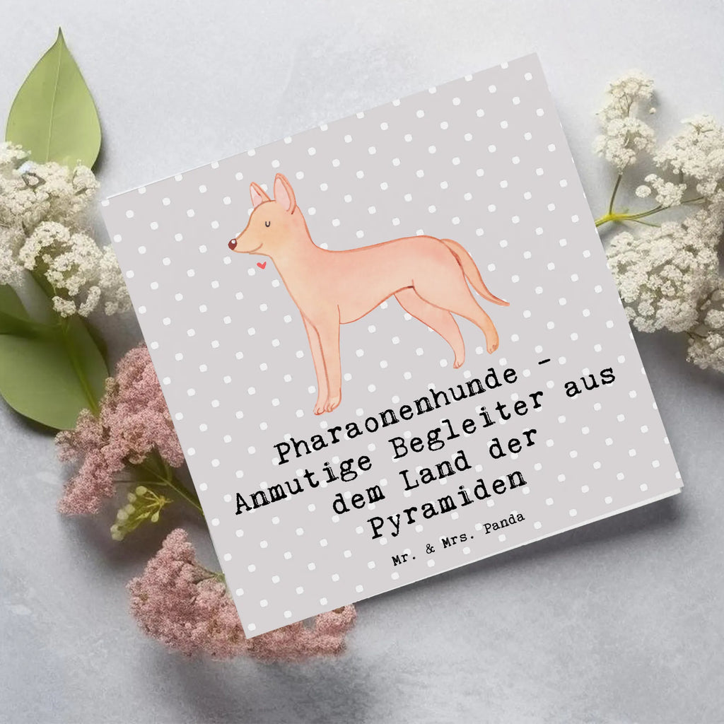 Deluxe Card Pharaonenhunde - Anmutige Begleiter aus dem Land der Pyramiden Klappkarte, Glückwunschkarte, Hochzeitskarte, Grußkarte, Hochwertige Klappkarte, Geburtstagskarte, Hochwertige Grußkarte, Karte, Einladungskarte, Hund, Hunderasse, Rassehund, Hundebesitzer, Geschenk, Tierfreund, Schenken, Welpe