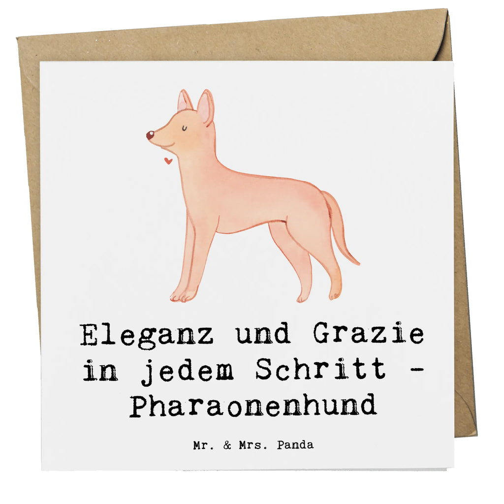 Deluxe Card Eleganz und Grazie in jedem Schritt - Pharaonenhund Glückwunschkarte, Hochwertige Grußkarte, Karte, Einladungskarte, Hochwertige Klappkarte, Geburtstagskarte, Grußkarte, Klappkarte, Hochzeitskarte, Hund, Hunderasse, Rassehund, Hundebesitzer, Geschenk, Tierfreund, Schenken, Welpe