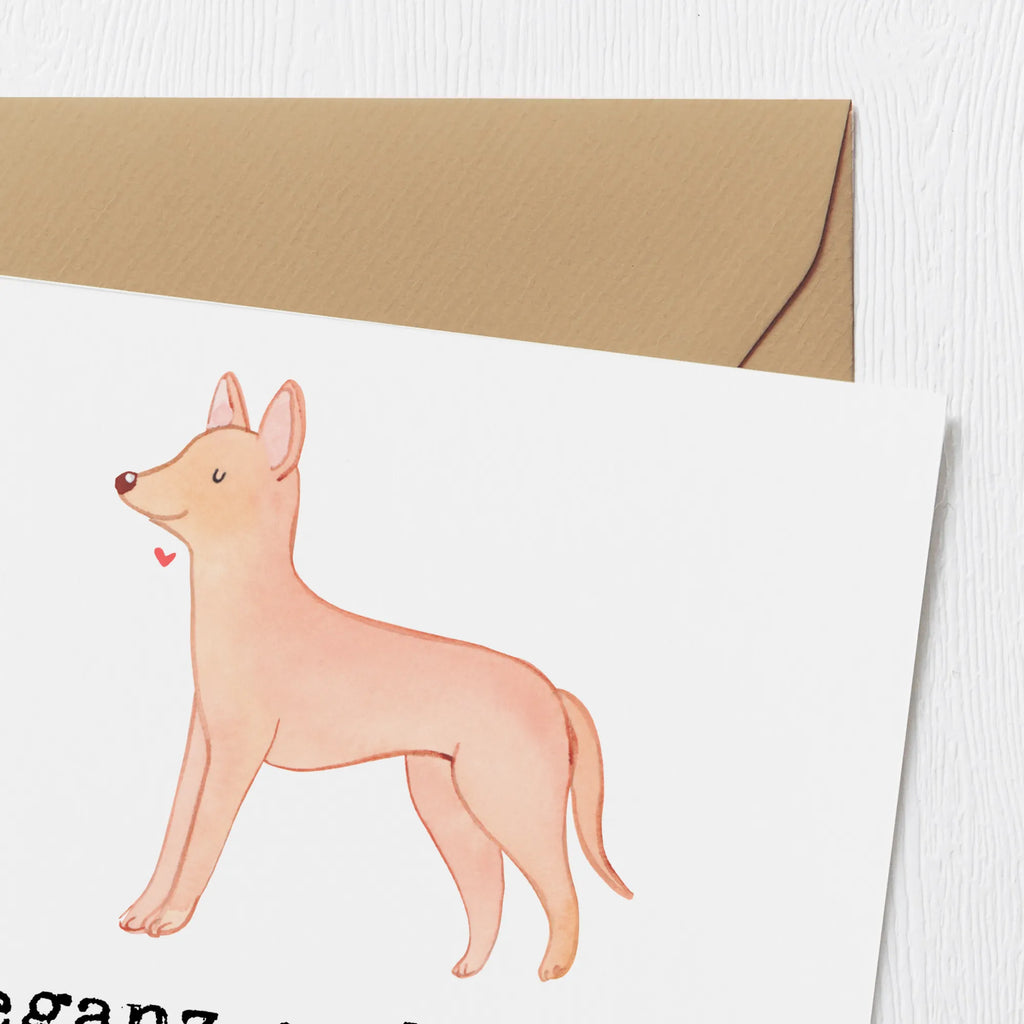 Deluxe Card Eleganz und Grazie in jedem Schritt - Pharaonenhund Glückwunschkarte, Hochwertige Grußkarte, Karte, Einladungskarte, Hochwertige Klappkarte, Geburtstagskarte, Grußkarte, Klappkarte, Hochzeitskarte, Hund, Hunderasse, Rassehund, Hundebesitzer, Geschenk, Tierfreund, Schenken, Welpe