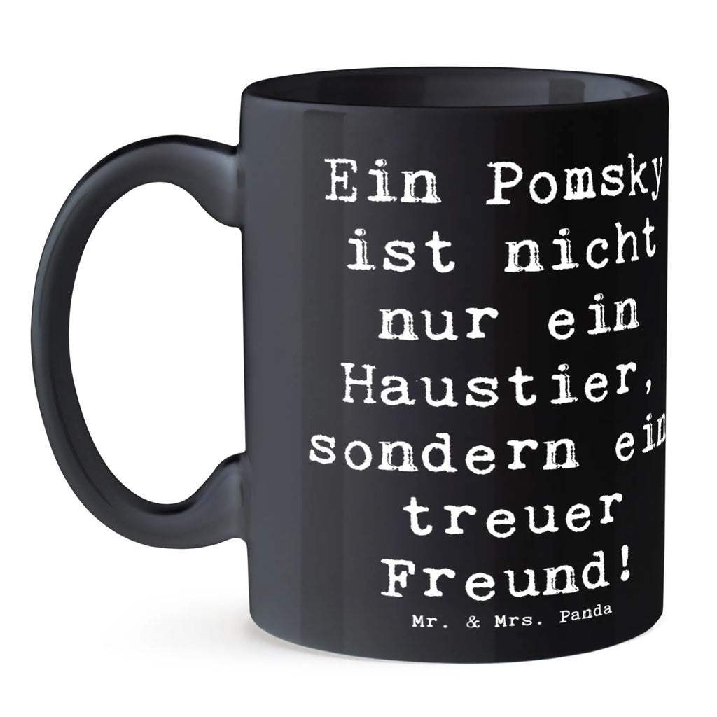 Tasse Spruch Pomsky Freund Porzellantasse, Tasse mit Motiven, Geschenktasse, Tasse, Tasse mit Zitaten, Kaffeetasse, Keramiktasse, Bürotasse, Teetasse, Hund, Hunderasse, Rassehund, Hundebesitzer, Geschenk, Tierfreund, Schenken, Welpe