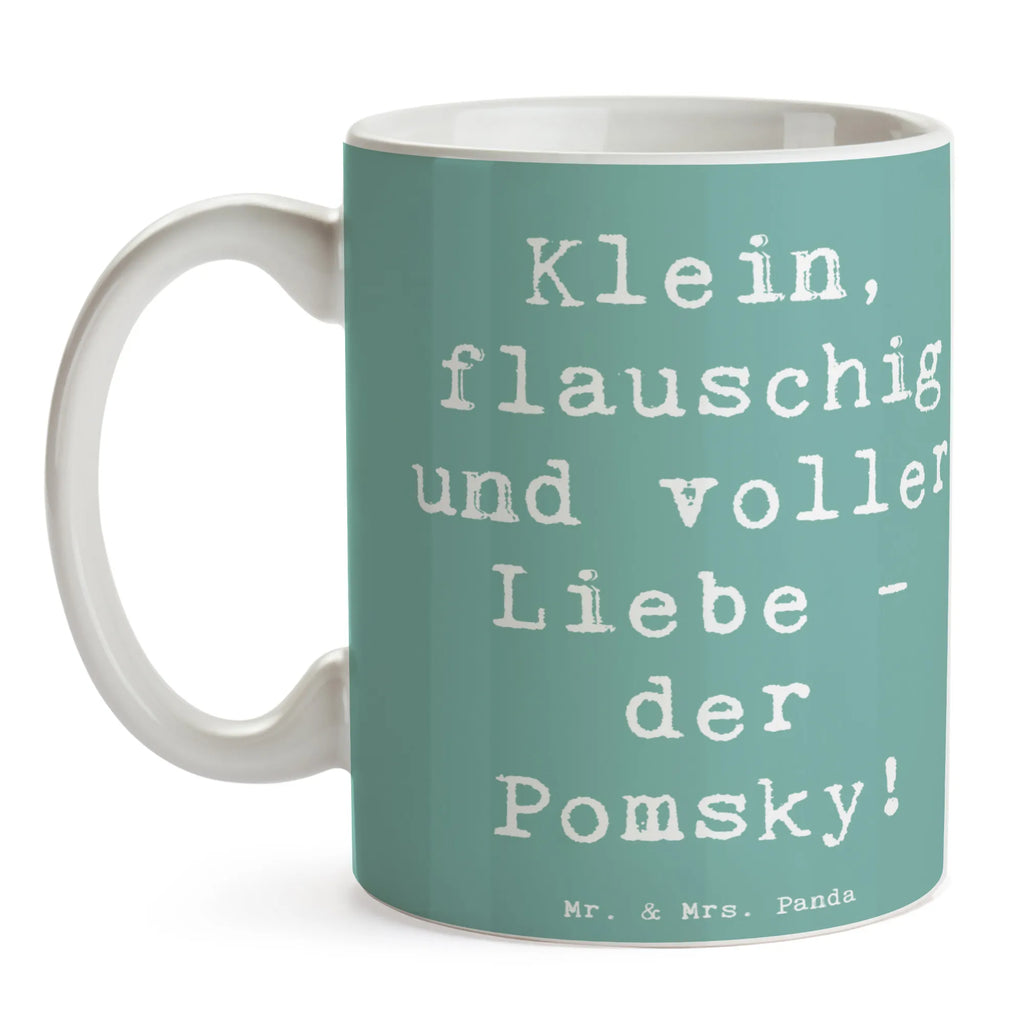 Tasse Spruch Flauschiger Pomsky Kaffeetasse, Porzellantasse, Keramiktasse, Tasse mit Zitaten, Bürotasse, Tasse, Tasse mit Motiven, Geschenktasse, Teetasse, Hund, Hunderasse, Rassehund, Hundebesitzer, Geschenk, Tierfreund, Schenken, Welpe