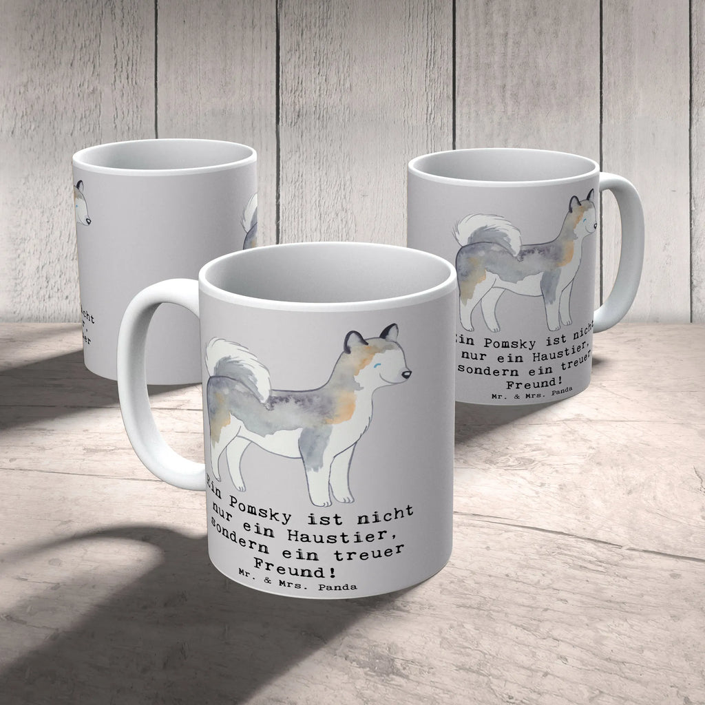 Tasse Pomsky Freund Geschenktasse, Keramiktasse, Teetasse, Kaffeetasse, Tasse mit Motiven, Bürotasse, Tasse mit Zitaten, Porzellantasse, Tasse, Hund, Hunderasse, Rassehund, Hundebesitzer, Geschenk, Tierfreund, Schenken, Welpe