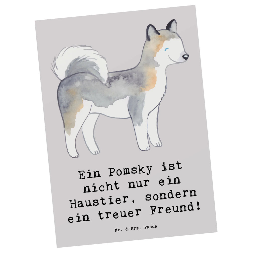 Postcard Ein Pomsky ist nicht nur ein Haustier, sondern ein treuer Freund! Grußkarte, Postkarte, Einladung, Ansichtskarten, Einladungskarten Geburtstag, Dankeskarte, Einladung Geburtstag, Einladungskarte, Karte, Geschenkkarte, Geburtstagskarte, Ansichtskarte, Hund, Hunderasse, Rassehund, Hundebesitzer, Geschenk, Tierfreund, Schenken, Welpe