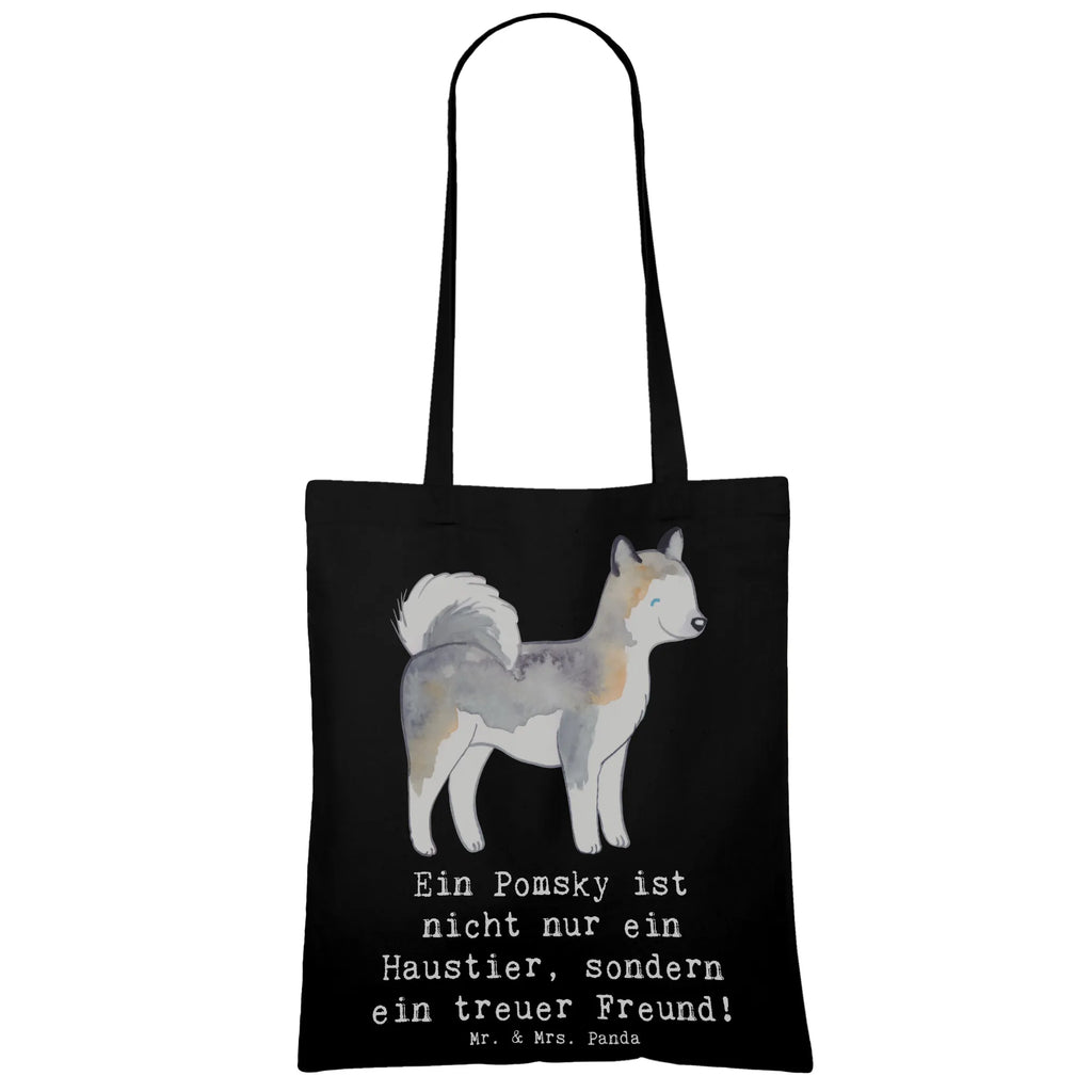 Tragetasche Pomsky Freund Badetasche, Einkaufstüte, Laptoptasche, Stoffbeutel, Jutebeutel, Strandtasche, Tasche, Tragetasche, Beuteltasche, Jutetasche, Schultertasche, Einkaufstasche, Stofftasche, Umhängetasche, Beutel, Shopper, Hund, Hunderasse, Rassehund, Hundebesitzer, Geschenk, Tierfreund, Schenken, Welpe