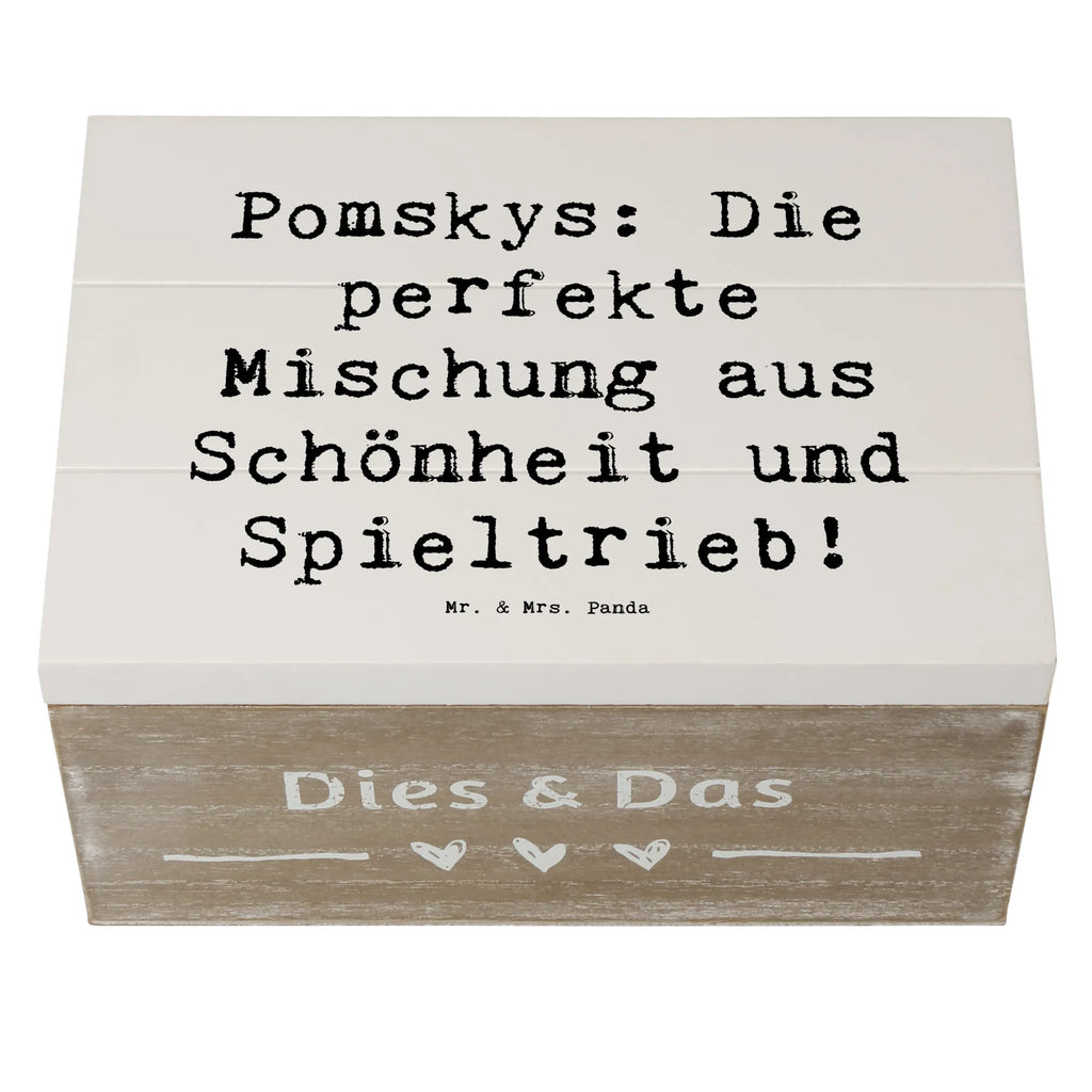 Holzkiste Spruch Pomsky Perfektion Schatzkiste, Holzkiste, XXL, Aufbewahrungsbox, Truhe, Geschenkdose, Kiste, Erinnerungskiste, Erinnerungsbox, Schatulle, Geschenkbox, Dekokiste, Hund, Hunderasse, Rassehund, Hundebesitzer, Geschenk, Tierfreund, Schenken, Welpe