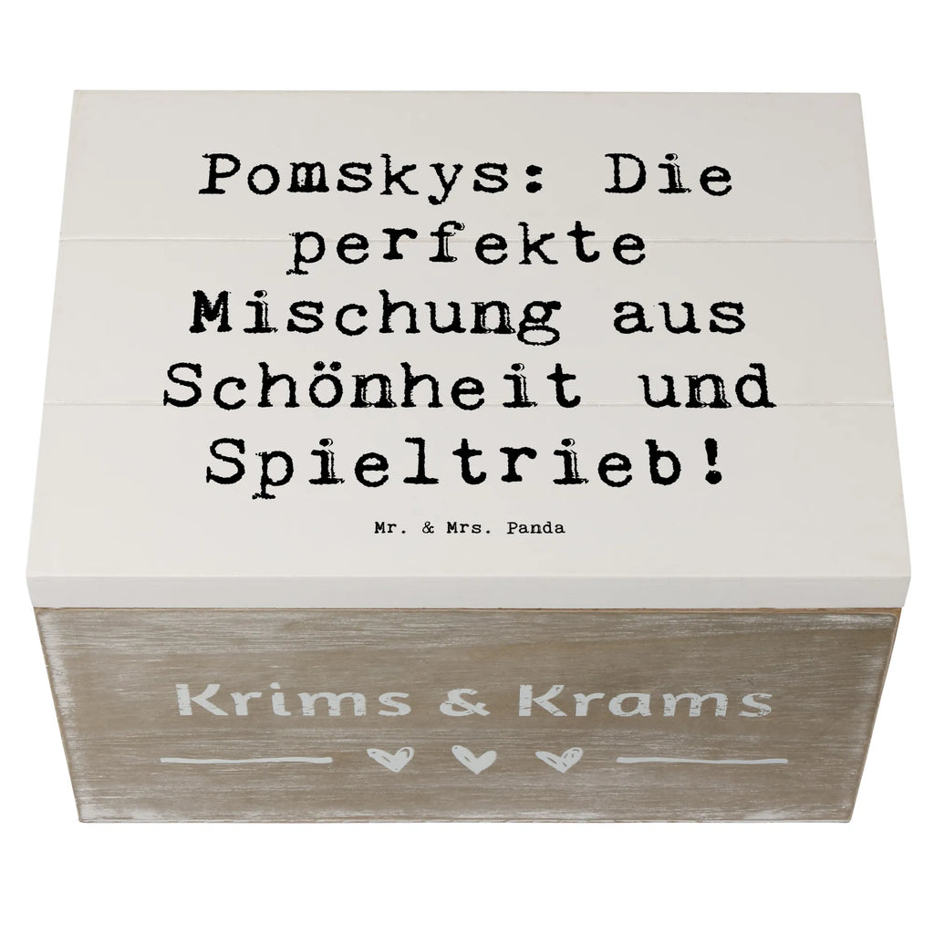Holzkiste Spruch Pomsky Perfektion Schatzkiste, Holzkiste, XXL, Aufbewahrungsbox, Truhe, Geschenkdose, Kiste, Erinnerungskiste, Erinnerungsbox, Schatulle, Geschenkbox, Dekokiste, Hund, Hunderasse, Rassehund, Hundebesitzer, Geschenk, Tierfreund, Schenken, Welpe
