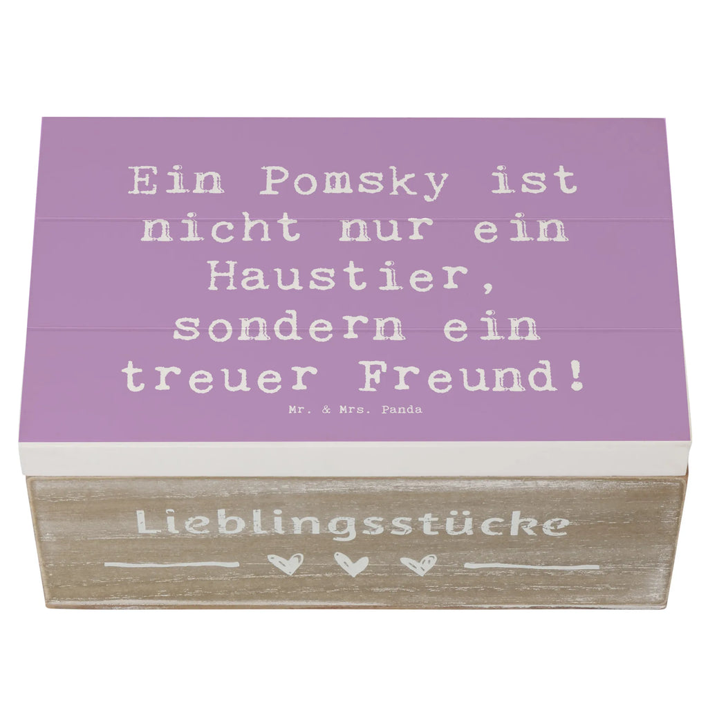 Holzkiste Spruch Pomsky Freund Geschenkdose, Dekokiste, Aufbewahrungsbox, XXL, Erinnerungskiste, Erinnerungsbox, Schatzkiste, Geschenkbox, Kiste, Truhe, Holzkiste, Schatulle, Hund, Hunderasse, Rassehund, Hundebesitzer, Geschenk, Tierfreund, Schenken, Welpe