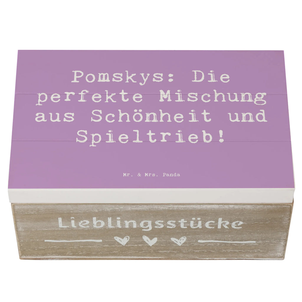 Holzkiste Spruch Pomsky Perfektion Schatzkiste, Holzkiste, XXL, Aufbewahrungsbox, Truhe, Geschenkdose, Kiste, Erinnerungskiste, Erinnerungsbox, Schatulle, Geschenkbox, Dekokiste, Hund, Hunderasse, Rassehund, Hundebesitzer, Geschenk, Tierfreund, Schenken, Welpe