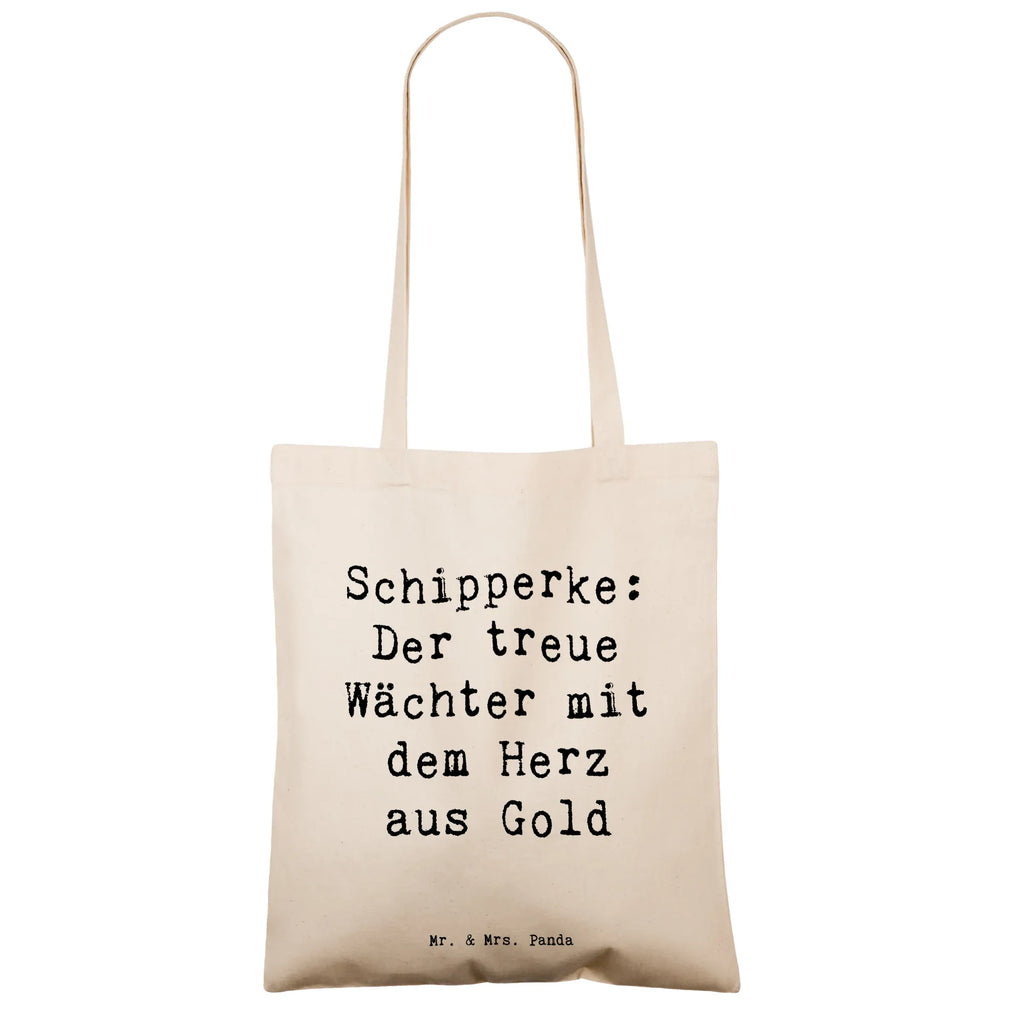 Tote bag Saying Schipperke: Der treue Wächter mit dem Herz aus Gold Stofftasche, Shopper, Jutetasche, Laptoptasche, Beutel, Umhängetasche, Strandtasche, Einkaufstasche, Einkaufstüte, Jutebeutel, Tasche, Badetasche, Stoffbeutel, Tragetasche, Schultertasche, Beuteltasche, Hund, Hunderasse, Rassehund, Hundebesitzer, Geschenk, Tierfreund, Schenken, Welpe