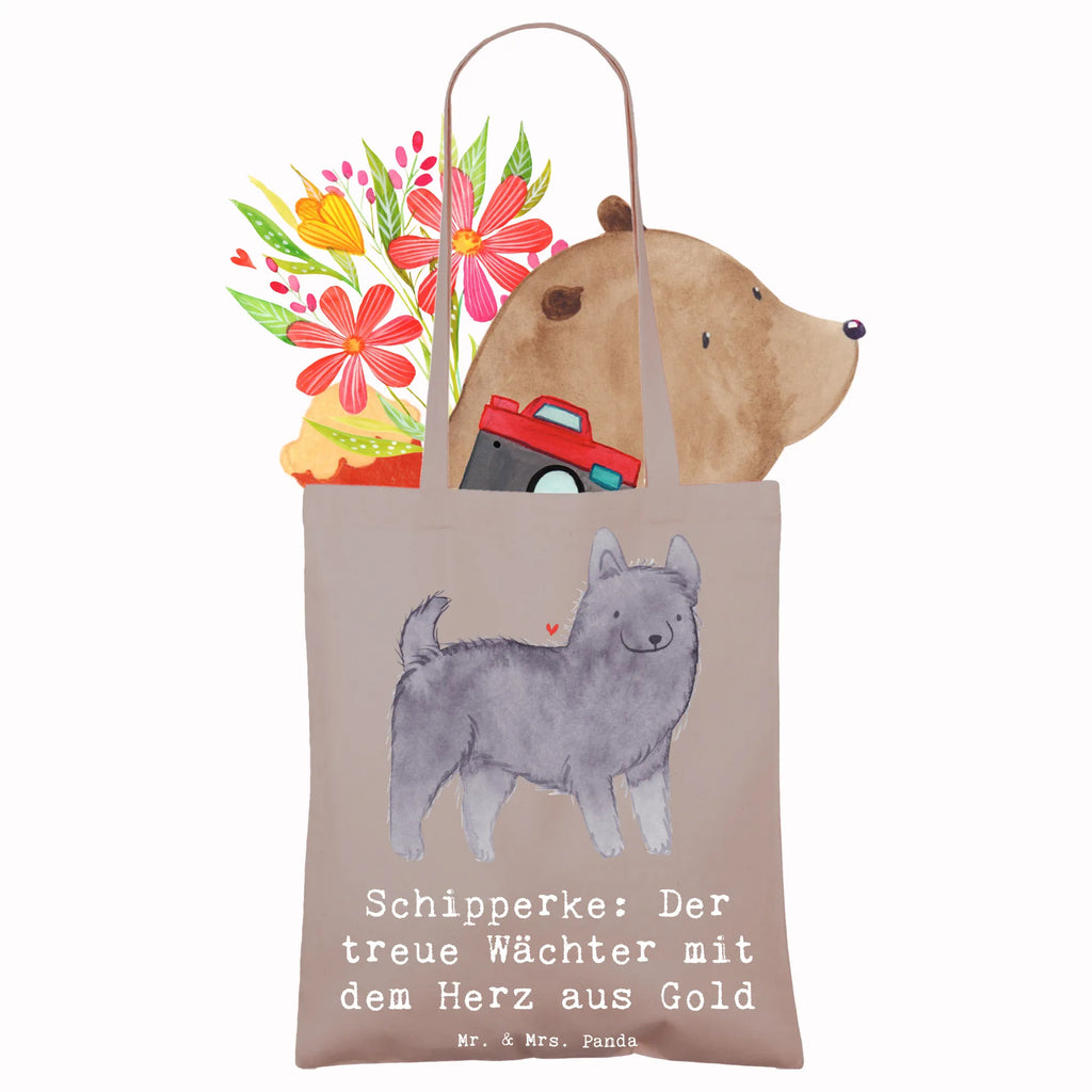 Tote bag Schipperke: Der treue Wächter mit dem Herz aus Gold Tragetasche, Einkaufstasche, Stofftasche, Beutel, Jutebeutel, Laptoptasche, Stoffbeutel, Tasche, Einkaufstüte, Shopper, Jutetasche, Strandtasche, Beuteltasche, Badetasche, Umhängetasche, Schultertasche, Hund, Hunderasse, Rassehund, Hundebesitzer, Geschenk, Tierfreund, Schenken, Welpe