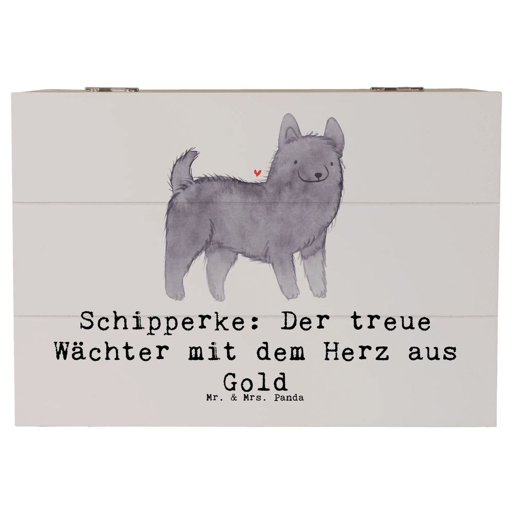 Holzkiste Schipperke Wächterherz Holzkiste, Aufbewahrungsbox, XXL, Geschenkdose, Geschenkbox, Dekokiste, Erinnerungsbox, Truhe, Kiste, Erinnerungskiste, Schatzkiste, Schatulle, Hund, Hunderasse, Rassehund, Hundebesitzer, Geschenk, Tierfreund, Schenken, Welpe