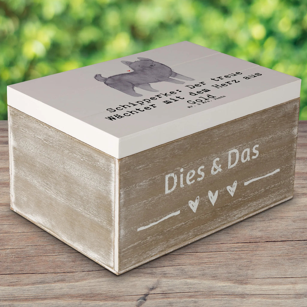 Holzkiste Schipperke Wächterherz Holzkiste, Aufbewahrungsbox, XXL, Geschenkdose, Geschenkbox, Dekokiste, Erinnerungsbox, Truhe, Kiste, Erinnerungskiste, Schatzkiste, Schatulle, Hund, Hunderasse, Rassehund, Hundebesitzer, Geschenk, Tierfreund, Schenken, Welpe