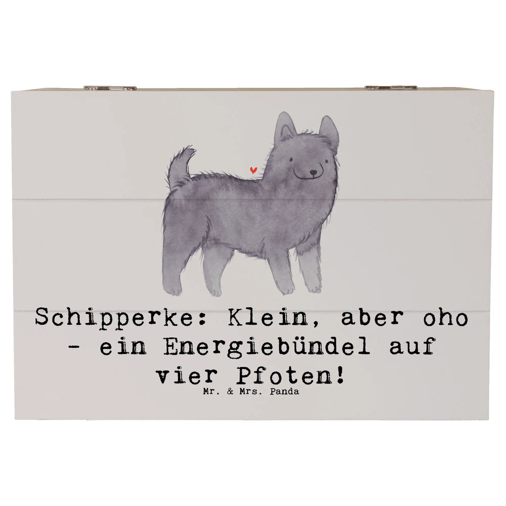 Wooden chest Schipperke: Klein, aber oho - ein Energiebündel auf vier Pfoten! Kiste, Holzkiste, Schatzkiste, Geschenkdose, Aufbewahrungsbox, Dekokiste, XXL, Erinnerungskiste, Truhe, Schatulle, Erinnerungsbox, Geschenkbox, Hund, Hunderasse, Rassehund, Hundebesitzer, Geschenk, Tierfreund, Schenken, Welpe
