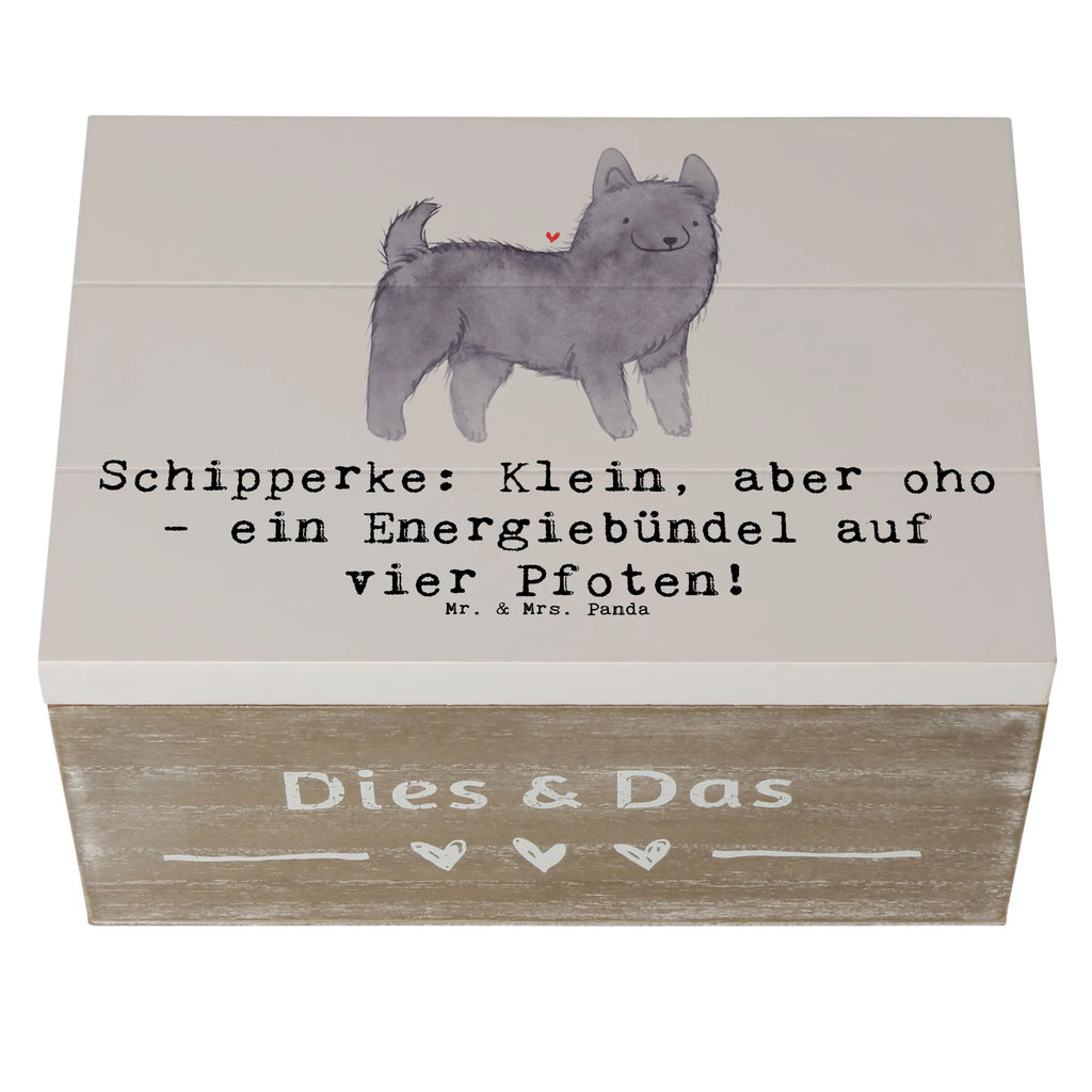 Wooden chest Schipperke: Klein, aber oho - ein Energiebündel auf vier Pfoten! Kiste, Holzkiste, Schatzkiste, Geschenkdose, Aufbewahrungsbox, Dekokiste, XXL, Erinnerungskiste, Truhe, Schatulle, Erinnerungsbox, Geschenkbox, Hund, Hunderasse, Rassehund, Hundebesitzer, Geschenk, Tierfreund, Schenken, Welpe
