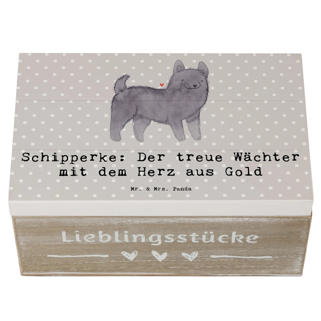 Holzkiste Schipperke Wächterherz Holzkiste, Aufbewahrungsbox, XXL, Geschenkdose, Geschenkbox, Dekokiste, Erinnerungsbox, Truhe, Kiste, Erinnerungskiste, Schatzkiste, Schatulle, Hund, Hunderasse, Rassehund, Hundebesitzer, Geschenk, Tierfreund, Schenken, Welpe