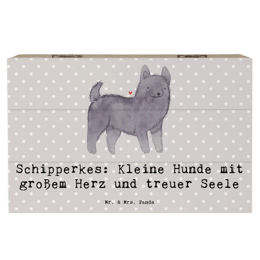 Holzkiste Schipperkes Herz Erinnerungsbox, Dekokiste, Geschenkbox, Truhe, Erinnerungskiste, Holzkiste, Geschenkdose, Schatzkiste, XXL, Kiste, Aufbewahrungsbox, Schatulle, Hund, Hunderasse, Rassehund, Hundebesitzer, Geschenk, Tierfreund, Schenken, Welpe