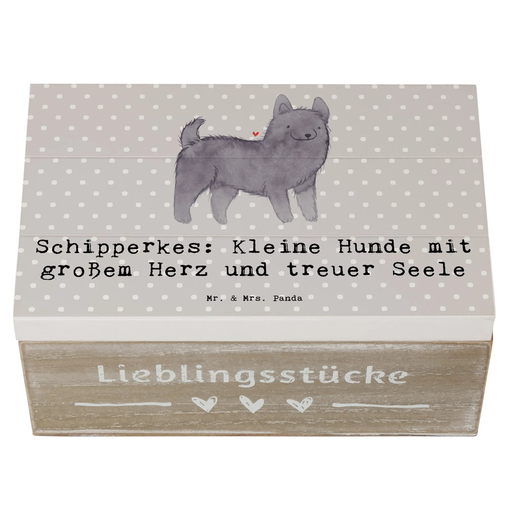 Holzkiste Schipperkes Herz Erinnerungsbox, Dekokiste, Geschenkbox, Truhe, Erinnerungskiste, Holzkiste, Geschenkdose, Schatzkiste, XXL, Kiste, Aufbewahrungsbox, Schatulle, Hund, Hunderasse, Rassehund, Hundebesitzer, Geschenk, Tierfreund, Schenken, Welpe