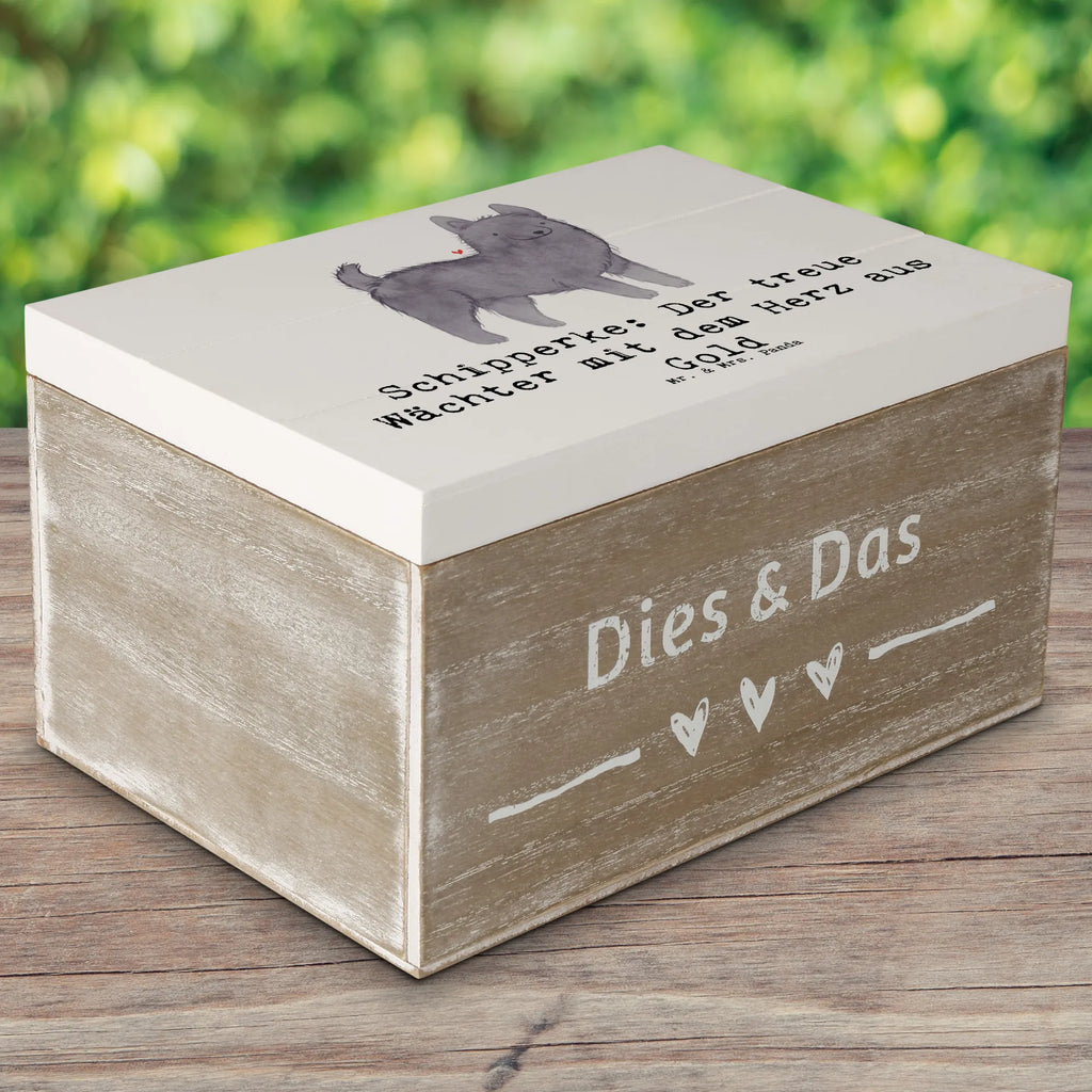 Holzkiste Schipperke Wächterherz Holzkiste, Aufbewahrungsbox, XXL, Geschenkdose, Geschenkbox, Dekokiste, Erinnerungsbox, Truhe, Kiste, Erinnerungskiste, Schatzkiste, Schatulle, Hund, Hunderasse, Rassehund, Hundebesitzer, Geschenk, Tierfreund, Schenken, Welpe
