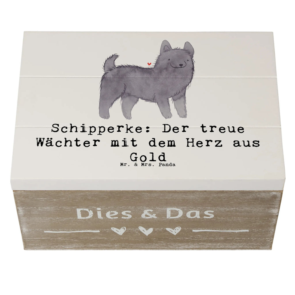 Holzkiste Schipperke Wächterherz Holzkiste, Aufbewahrungsbox, XXL, Geschenkdose, Geschenkbox, Dekokiste, Erinnerungsbox, Truhe, Kiste, Erinnerungskiste, Schatzkiste, Schatulle, Hund, Hunderasse, Rassehund, Hundebesitzer, Geschenk, Tierfreund, Schenken, Welpe