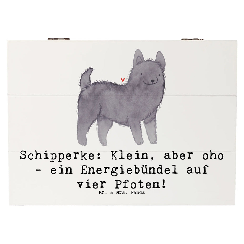 Wooden chest Schipperke: Klein, aber oho - ein Energiebündel auf vier Pfoten! Kiste, Holzkiste, Schatzkiste, Geschenkdose, Aufbewahrungsbox, Dekokiste, XXL, Erinnerungskiste, Truhe, Schatulle, Erinnerungsbox, Geschenkbox, Hund, Hunderasse, Rassehund, Hundebesitzer, Geschenk, Tierfreund, Schenken, Welpe
