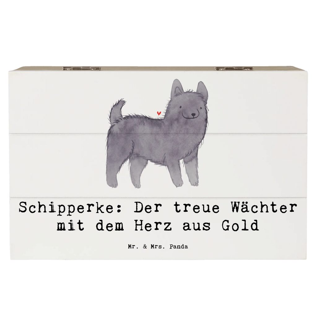 Holzkiste Schipperke Wächterherz Holzkiste, Aufbewahrungsbox, XXL, Geschenkdose, Geschenkbox, Dekokiste, Erinnerungsbox, Truhe, Kiste, Erinnerungskiste, Schatzkiste, Schatulle, Hund, Hunderasse, Rassehund, Hundebesitzer, Geschenk, Tierfreund, Schenken, Welpe
