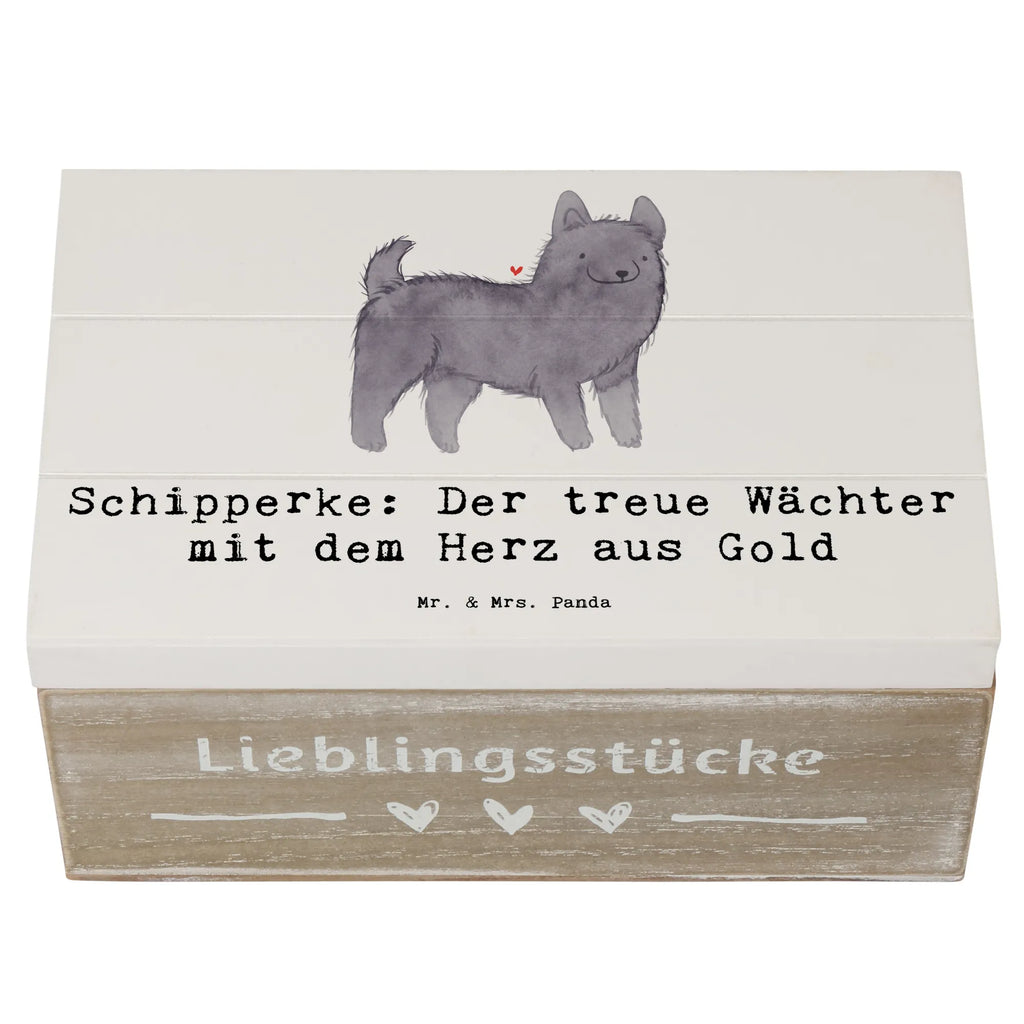Holzkiste Schipperke Wächterherz Holzkiste, Aufbewahrungsbox, XXL, Geschenkdose, Geschenkbox, Dekokiste, Erinnerungsbox, Truhe, Kiste, Erinnerungskiste, Schatzkiste, Schatulle, Hund, Hunderasse, Rassehund, Hundebesitzer, Geschenk, Tierfreund, Schenken, Welpe