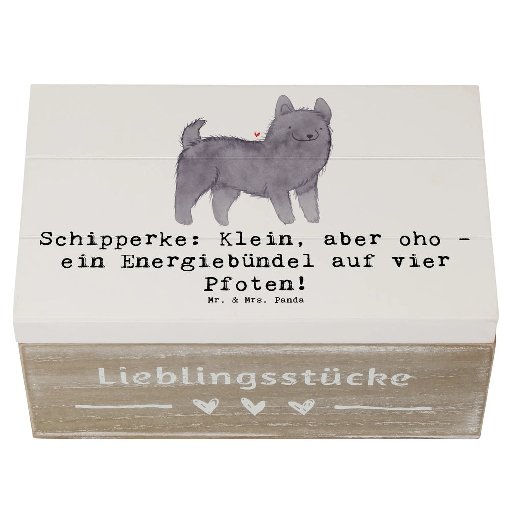 Wooden chest Schipperke: Klein, aber oho - ein Energiebündel auf vier Pfoten! Kiste, Holzkiste, Schatzkiste, Geschenkdose, Aufbewahrungsbox, Dekokiste, XXL, Erinnerungskiste, Truhe, Schatulle, Erinnerungsbox, Geschenkbox, Hund, Hunderasse, Rassehund, Hundebesitzer, Geschenk, Tierfreund, Schenken, Welpe