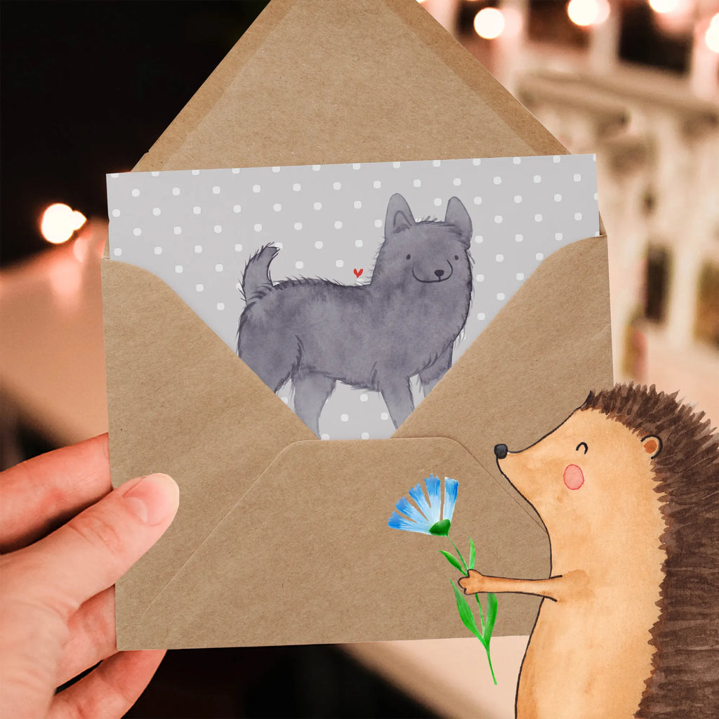 Deluxe Card Schipperkes: Kleine Hunde mit großem Herz und treuer Seele Geburtstagskarte, Einladungskarte, Grußkarte, Klappkarte, Glückwunschkarte, Hochwertige Grußkarte, Karte, Hochwertige Klappkarte, Hochzeitskarte, Hund, Hunderasse, Rassehund, Hundebesitzer, Geschenk, Tierfreund, Schenken, Welpe