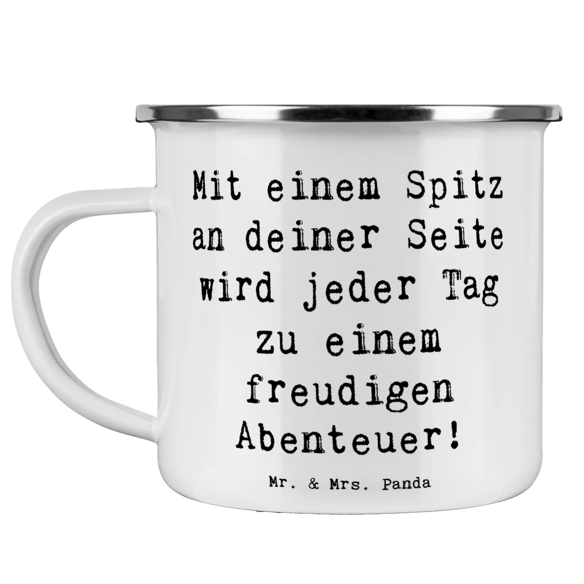 Camping Emaille Tasse Spruch Freudiger Spitz Teebecher, outdoortasse, Emailletasse, Emaille Tasse, reisetasse, wanderbecher, metallbecher, becher emaille, emaillebecher, Emaille Becher, blechbecher, Outdoor Tasse, Kaffeepott, Reisebecher, Teetasse, Campingtasse, Outdoor Becher, Campingbecher, Blechtasse, wandertasse, Tasse Emaille, Pott, Haferl, Motivtasse, Geschenk, Schenken, Hund, Hunderasse, Rassehund, Hundebesitzer, Tierfreund, Welpe