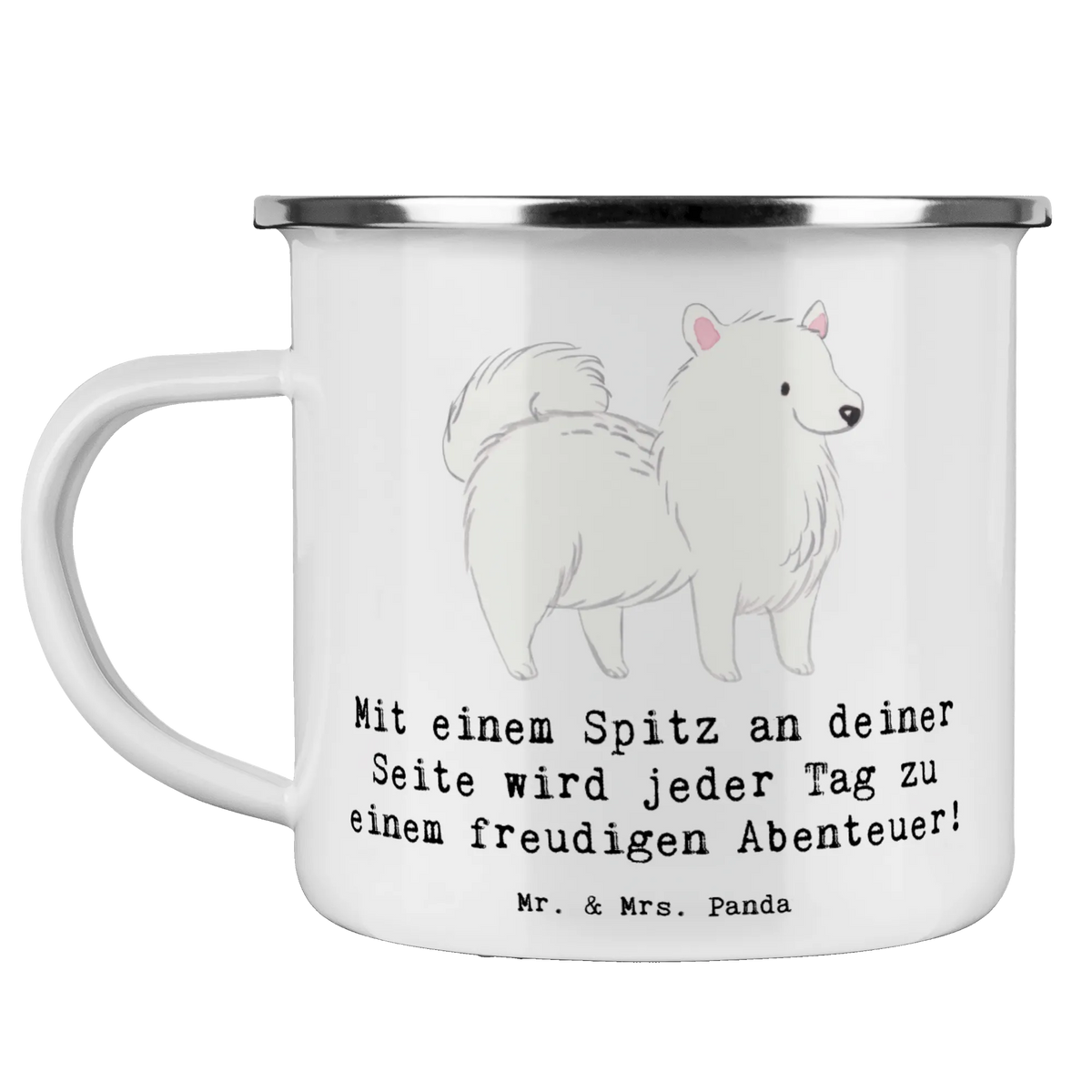 Camping Emaille Tasse Freudiger Spitz Tasse Emaille, Outdoor Becher, Campingbecher, Emaille Tasse, Emailletasse, reisetasse, metallbecher, emaillebecher, Reisebecher, wanderbecher, becher emaille, Pott, Teebecher, Haferl, Blechtasse, outdoortasse, Teetasse, Outdoor Tasse, blechbecher, Campingtasse, Kaffeepott, wandertasse, Emaille Becher, Motivtasse, Geschenk, Schenken, Hund, Hunderasse, Rassehund, Hundebesitzer, Tierfreund, Welpe