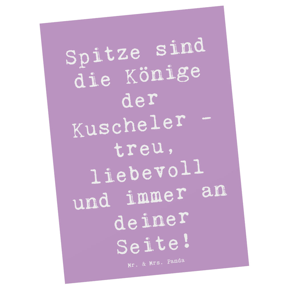 Postcard Saying Spitze sind die Könige der Kuscheler - treu, liebevoll und immer an deiner Seite! Karte, Geschenkkarte, Ansichtskarten, Einladungskarten Geburtstag, Einladungskarte, Ansichtskarte, Geburtstagskarte, Grußkarte, Dankeskarte, Einladung, Postkarte, Einladung Geburtstag, Hund, Hunderasse, Rassehund, Hundebesitzer, Geschenk, Tierfreund, Schenken, Welpe