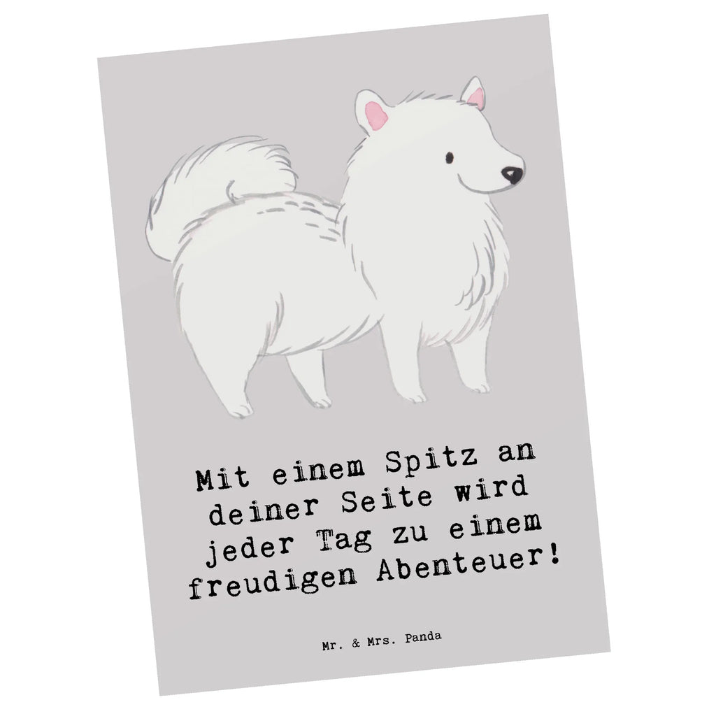 Postcard Mit einem Spitz an deiner Seite wird jeder Tag zu einem freudigen Abenteuer! Postkarte, Dankeskarte, Geburtstagskarte, Karte, Einladungskarten Geburtstag, Grußkarte, Ansichtskarte, Einladung, Ansichtskarten, Geschenkkarte, Einladungskarte, Einladung Geburtstag, Hund, Hunderasse, Rassehund, Hundebesitzer, Geschenk, Tierfreund, Schenken, Welpe