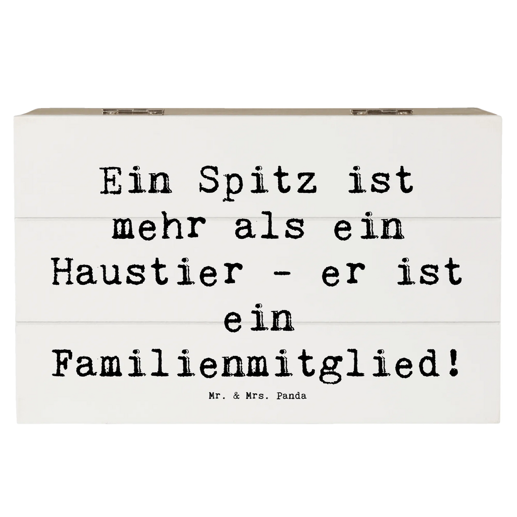 Holzkiste Spruch Spitz Familienmitglied Truhe, Geschenkbox, Geschenkdose, Schatzkiste, Holzkiste, Erinnerungskiste, Schatulle, XXL, Erinnerungsbox, Aufbewahrungsbox, Kiste, Dekokiste, Hund, Hunderasse, Rassehund, Hundebesitzer, Geschenk, Tierfreund, Schenken, Welpe