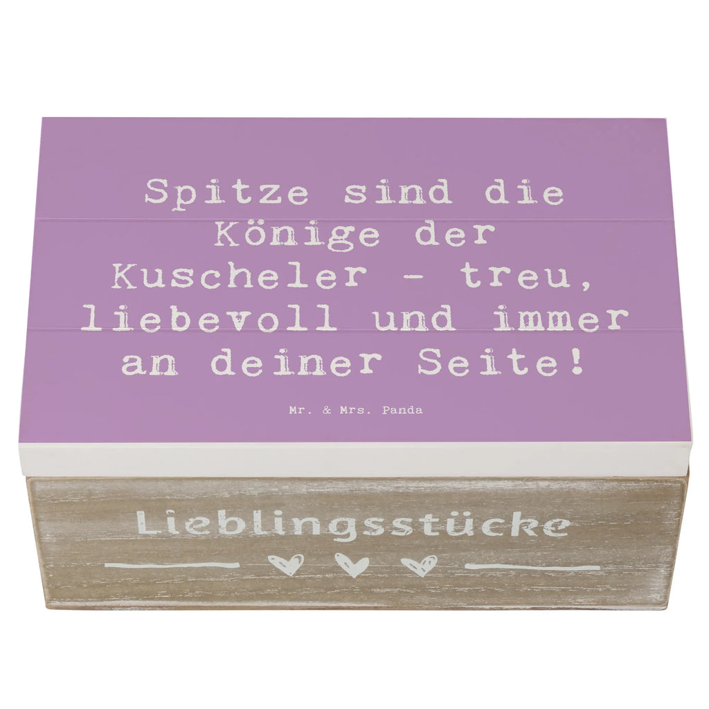 Wooden chest Saying Spitze sind die Könige der Kuscheler - treu, liebevoll und immer an deiner Seite! Dekokiste, Geschenkbox, Erinnerungsbox, Geschenkdose, Holzkiste, XXL, Schatzkiste, Schatulle, Kiste, Truhe, Erinnerungskiste, Aufbewahrungsbox, Hund, Hunderasse, Rassehund, Hundebesitzer, Geschenk, Tierfreund, Schenken, Welpe