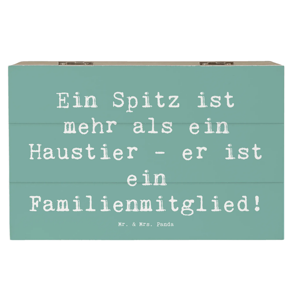 Holzkiste Spruch Spitz Familienmitglied Truhe, Geschenkbox, Geschenkdose, Schatzkiste, Holzkiste, Erinnerungskiste, Schatulle, XXL, Erinnerungsbox, Aufbewahrungsbox, Kiste, Dekokiste, Hund, Hunderasse, Rassehund, Hundebesitzer, Geschenk, Tierfreund, Schenken, Welpe