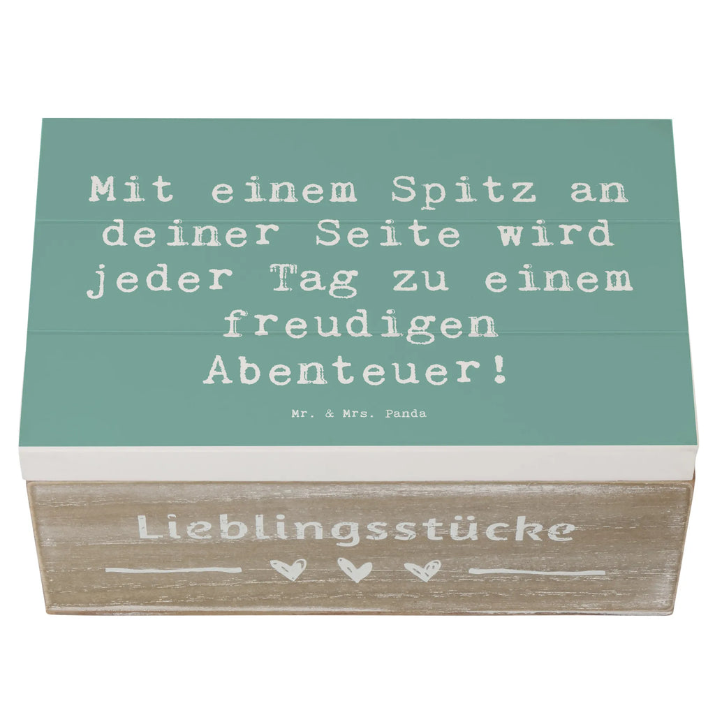 Holzkiste Spruch Freudiger Spitz XXL, Holzkiste, Erinnerungskiste, Geschenkbox, Aufbewahrungsbox, Schatzkiste, Geschenkdose, Kiste, Dekokiste, Erinnerungsbox, Schatulle, Truhe, Hund, Hunderasse, Rassehund, Hundebesitzer, Geschenk, Tierfreund, Schenken, Welpe
