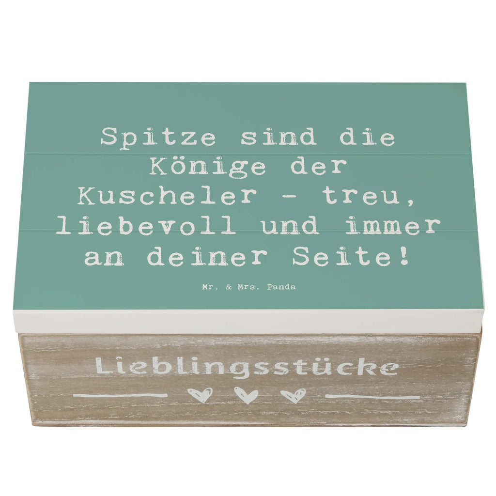 Wooden chest Saying Spitze sind die Könige der Kuscheler - treu, liebevoll und immer an deiner Seite! Dekokiste, Geschenkbox, Erinnerungsbox, Geschenkdose, Holzkiste, XXL, Schatzkiste, Schatulle, Kiste, Truhe, Erinnerungskiste, Aufbewahrungsbox, Hund, Hunderasse, Rassehund, Hundebesitzer, Geschenk, Tierfreund, Schenken, Welpe