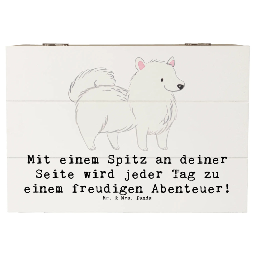 Holzkiste Freudiger Spitz Holzkiste, Kiste, Erinnerungsbox, Schatzkiste, Geschenkdose, Schatulle, Geschenkbox, Aufbewahrungsbox, Dekokiste, Truhe, XXL, Erinnerungskiste, Hund, Hunderasse, Rassehund, Hundebesitzer, Geschenk, Tierfreund, Schenken, Welpe